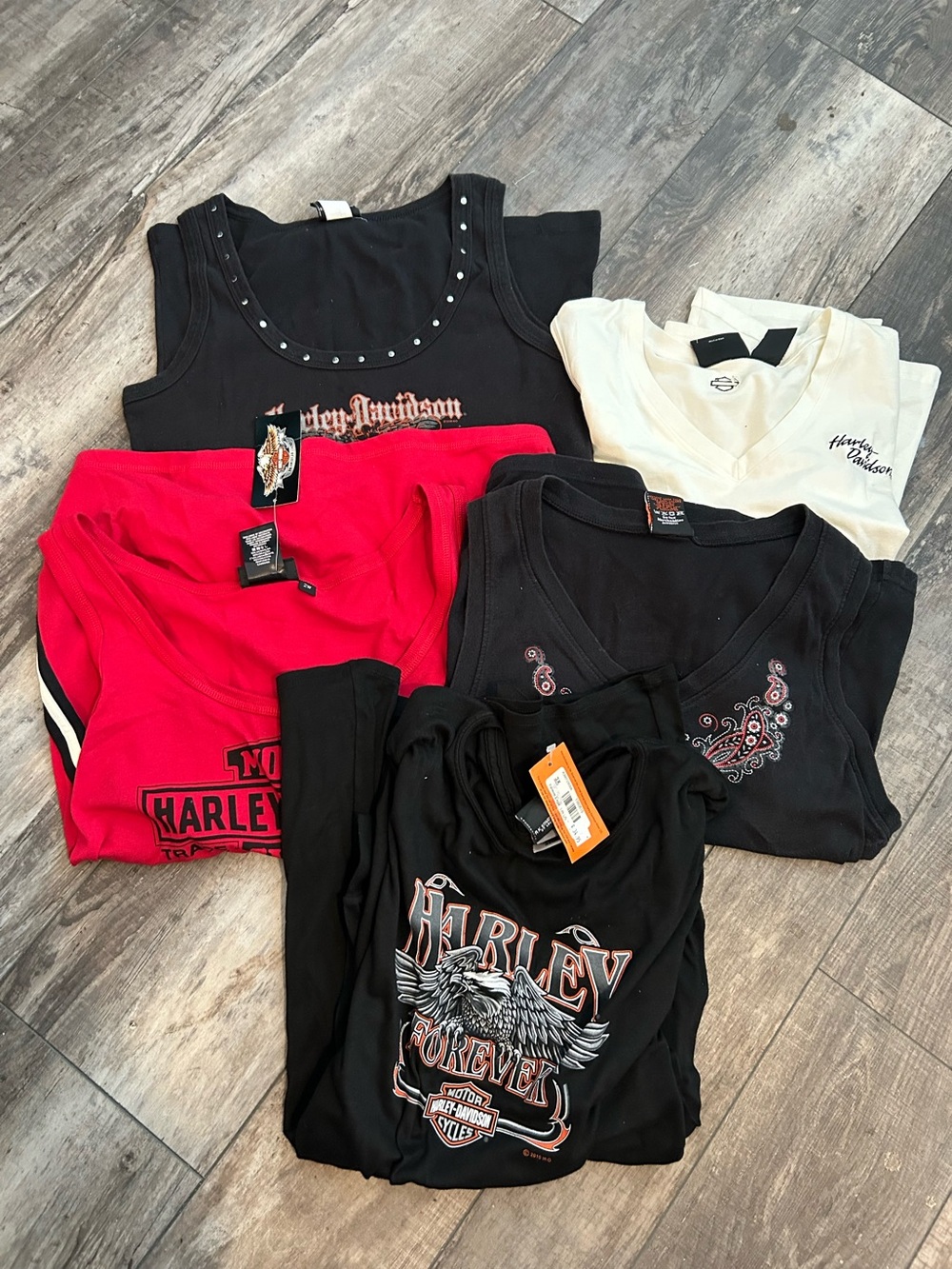 Harley-Davidson Lot Mixed Tops Large & 1X
